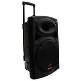 E-lektron EL38-MS 15-inch Portable Speaker Light Party Set w/ Battery Bluetooth Sound System 2 Microphone 2 Disco Light