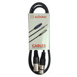 ACL XLR Cables Heavy Duty Balanced Speaker Cable Male to Female Suitable for Microphones Speaker Systems Radio Station Stage Lighting and More