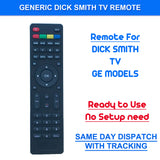 ACLINKER Generic DICK SMITH LED LCD TV Remote Control DSE Multiple Model GE Numbers