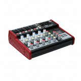 E-Lektron SE-6 Live Audio Mixer 6 Channel Mixer incl. USB Bluetooth Soundcard Phantom Power