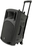 E-lektron PSL-30U Karaoke System with Bluetooth Loud Speaker UHF Wireless Microphones Color Disco Light