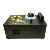 DL Geyser Vertical 1000W Tri-color RGB LED with Fluid Sensor Fog Machine come with Wireless Remote Control 2L Liquid