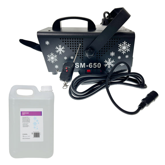 DL Snow Machine Storm Set artificial snow effect machine integrated LED wash Light wired control 5L snow Liquid