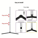 Modern Home Decoration Corner Floor Lamp RGB Dream LED 120cm Tall Smart APP and Remote Control Music Sync RGB Color Changing Lamp for Living Room Bedroom Gaming Room Lights