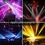 DJ Disco Stage Party Lights LED Sound Activated Laser Light RGB Flash Strobe Projector with Remote Control for Christmas Halloween Decorations Karaoke Pub KTV Bar Dance Gift Birthday Wedding
