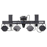 CR Lite Magik Scan Bar with Derby Par can Moving Scanner Wireless footswitch Controller Stand and Carry bag