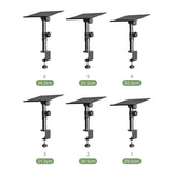 DL Enlarged Metal Clamp-On Desk Studio Monitor Speaker Stand (Single Unit)