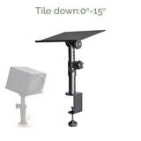 DL Enlarged Metal Clamp-On Desk Studio Monitor Speaker Stand (Single Unit)