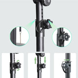 DL Enlarged Metal Clamp-On Desk Studio Monitor Speaker Stand (Single Unit)