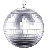 Mirror Ball Deco Set 12 inch balls(1 Gold + 1 Silver) plus motors Hanging Decoration for Parties Events Weddings & Home Decor
