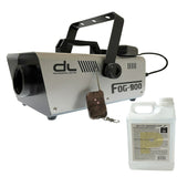 DL-92L Smoke Machine Package 900w Fog Smoke Machine with Wired and Wireless Remote Control w 2L Liquid