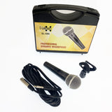 E-Lektron EL-58A dynamic microphone kit with carry case, 3m XLR cable and mic holder