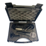 EL-58A microphone, 3m XLR cable and mic clip inside the foam-lined carry case