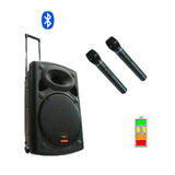E-lektron EL38-M 15-Inch 900W Portable Bluetooth PA Speaker with 2 Mics — Karaoke - portable Bluetooth speaker available...