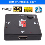 HDMI Switch 3 in Port  1 out port HDMI Switcher Supports Full HD 1080p 3D support 4k