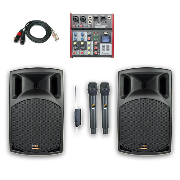 E-Lektron KSM-Q30 Karaoke Set 2 X 12