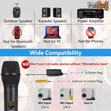 E-lektron 15" inch Speaker Bluetooth 900W Active Loud Digital Sound System PA with 2 Tunable UHF Wireless Microphones 40 channels