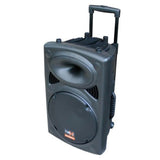 E-lektron EL30-M 12‚Ä≥ Inch Portable Speaker 700W PA Sound System Battery Bluetooth 2 Wireless Microphones Karaoke Party