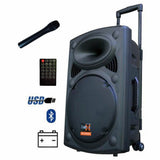 E-lektron EL25-M 10" Inch Karaoke Portable Speaker PA Sound System Battery Bluetooth Wireless Microphone