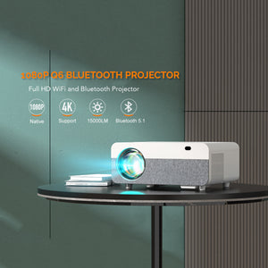 2023 New Native 1080P 10000LM Bluetooth Home Theater LED WiFi Projector 4K 4D Keystone