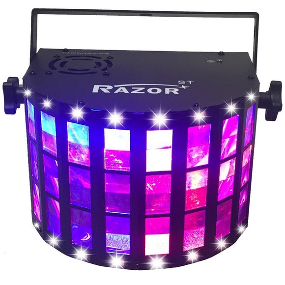 CR Lite 2-in-1 Razor Sound Activated LED Derby Effect Light with white Strobe