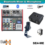 E-Lektron Compact Studio Bundle: SE-4 USB Audio Mixer & RM2 Condenser Microphone