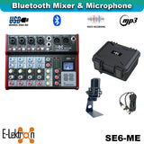E-Lektron Podcast Studio Bundle: SE-6 USB Audio Mixer & RM2 Condenser Microphone