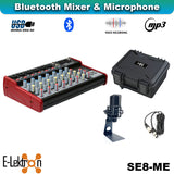 E-Lektron Podcast Studio Bundle: SE-8 USB Audio Mixer & RM2 Condenser Microphone