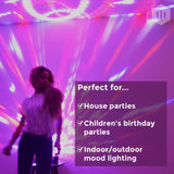 CR Lite Lighting Pak 1 Disco Star Ball mixing Powerful LED Effect Light w 400W Smoke Machine Liquid