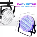 CR Lite Ziro Par Q60 120W LED Par Can 60x RGBW 4-in-1 DMX512 Stage Wash Light Strobe Sound Active DJ Party Venue