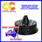 8 inch mirror ball with R G B LED Motor Operate with 3X AA Battery sound active