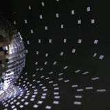 CR Lite 10 inch Mirror Ball Set with rotating Motor RGBW Pinspot for Home Party Birthday Christmas