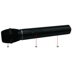 E-Lektron EL-M199.6 VHF Handheld Microphone for PA Portable Sound system