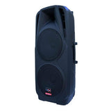 E-lektron EL-225 Dual 10" inch Portable Karaoke Mobile PA Speaker Sound System Battery Bluetooth with 2 UHF Microphone