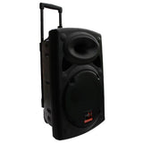 E-lektron 12" Inch Portable Speaker Set 700W Mobile PA Sound System Battery Bluetooth With 2 Wireless Microphones and Stand