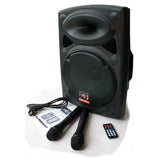 E-lektron EL38-M 15-Inch Portable Speaker 900W PA Sound System Battery Bluetooth 2 Wireless Microphones Karaoke Party