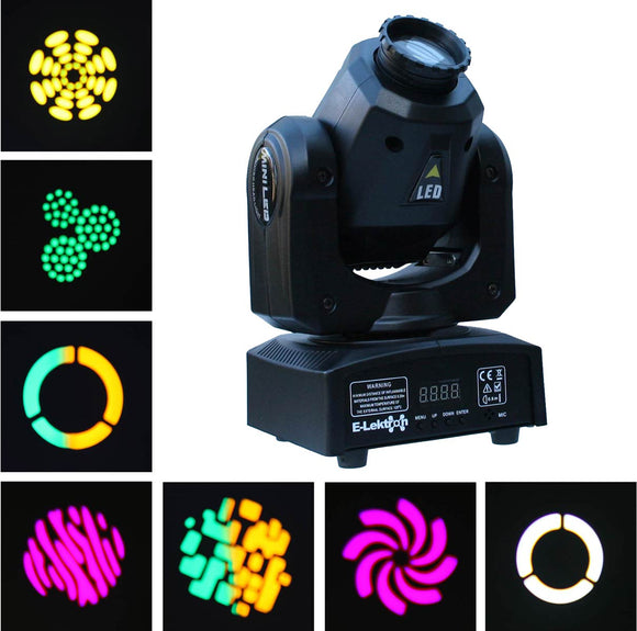 CR-Lite M004 30W white color wheel 7 gobo LED Moving Head Disco Light DMX Sound Auto