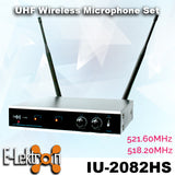 E-Lektron IU-2082HS digital UHF 2 x Headset wireless microphone system Set