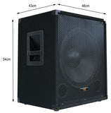 E-Lektron SUB-Q38A 15" inch Active PA 600W Subwoofer for DJ Party Club