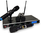 UF-1095 Dynamic Digital 400 Channels UHF Wireless Tunable 4 Handheld Microphon System