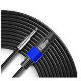 ACL Speakon to 6.35mm Jack Male Speaker Cables Professional 12 Gauge AWG Wire Audio Amplifier Connection Cord DJ/PA Speaker Cable Wire 5 Meters