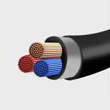 ACL 1.0 Meter 90 degree right angle 3.5mm Auxiliary Audio Jack to Jack Cable Male to Male AUX Cable for Headphones Home and Car Stereos