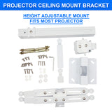 Adjustable LCD LED DLP Projector Bracket Ceiling Wall Tilt Mount Extension Bar