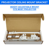 Adjustable LCD LED DLP Projector Bracket Ceiling Wall Tilt Mount Extension Bar