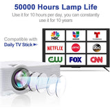 Portable 1080P 3800 Lumens HD LED Multimedia Projector Home Cinema Theater HDMI