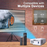 Portable 1080P 3800 Lumens HD LED Multimedia Projector Home Cinema Theater HDMI