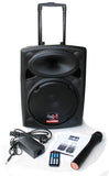 E-lektron 10 Inch Speaker Set 500W Mobile PA Sound System Battery Bluetooth Portable With 1 Wireless Microphones with Stand
