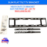 Slim Tilt Flat TV Wall Mount for 32"-70" LED LCD Plasma TV Monitor Bracket Max Load Capacity up to 60kg