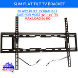 Slim Tilt Flat TV Wall Mount for 32"-70" LED LCD Plasma TV Monitor Bracket Max Load Capacity up to 60kg