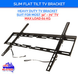 Slim Tilt Flat TV Wall Mount for 32"-70" LED LCD Plasma TV Monitor Bracket Max Load Capacity up to 60kg